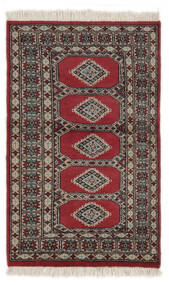 77X128 絨毯 パキスタン ブハラ 2Ply オリエンタル ブラック/茶色 (ウール, パキスタン) Carpetvista