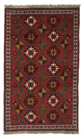 絨毯 オリエンタル Gutchan 122X200 ブラック/ダークレッド (ウール, ペルシャ/イラン)