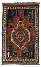 絨毯 オリエンタル Gutchan 120X184 ブラック/茶色 (ウール, ペルシャ/イラン)