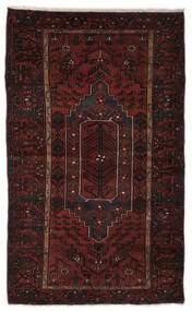 126X208 Tappeto Zanjan Orientale Nero/Rosso Scuro (Lana, Persia/Iran) Carpetvista