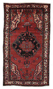 Alfombra Hamadan 165X295 De Pasillo Negro/Rojo Oscuro (Lana, Persia/Irán)