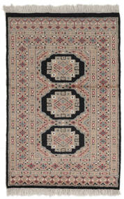 絨毯 オリエンタル パキスタン ブハラ 2Ply 78X121 茶色/ブラック (ウール, パキスタン)