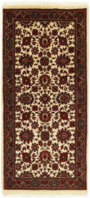 絨毯 オリエンタル ビジャー シルク製 77X158 ブラック/オレンジ (ウール, ペルシャ/イラン)