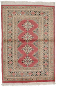 100X145 Pakistan Bokhara 2Ply Rug Oriental Brown/Dark Red (Wool, Pakistan) Carpetvista
