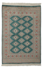 絨毯 オリエンタル パキスタン ブハラ 2Ply 127X183 ブラック/ダークイエロー (ウール, パキスタン)