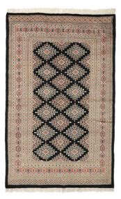124X190 絨毯 オリエンタル パキスタン ブハラ 2Ply 茶色/ブラック (ウール, パキスタン) Carpetvista