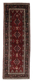  Persischer Kurdi Teppich 118X335 Läufer Schwarz/Braun (Wolle, Persien/Iran)
