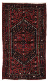 Tapete Zanjan 125X214 Preto/Vermelho Escuro (Lã, Pérsia/Irão)