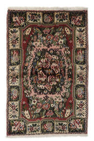 絨毯 ペルシャ ハマダン 104X157 ブラック/茶色 (ウール, ペルシャ/イラン)