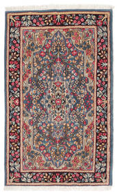 95X155 絨毯 オリエンタル ケルマン ダークレッド/ダークブルー (ウール, ペルシャ/イラン) Carpetvista