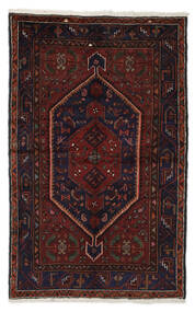 絨毯 オリエンタル ハマダン 130X217 ブラック/ダークレッド (ウール, ペルシャ/イラン)