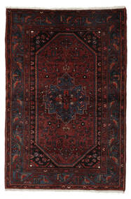 Zanjan Rug Rug 140X208 Black/Dark Red Wool, Persia/Iran Carpetvista