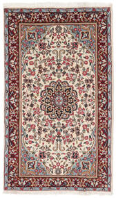 絨毯 オリエンタル ケルマン 123X211 ダークレッド/ベージュ (ウール, ペルシャ/イラン)