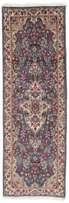  Kerman Rug 80X233 Persian Wool Dark Red/Black Small Carpetvista