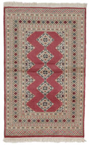 94X154 Pakistan Bokhara 2Ply Rug Oriental Brown/Dark Red (Wool, Pakistan) Carpetvista