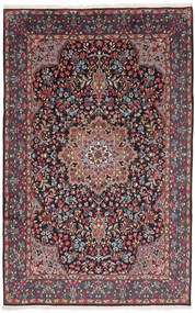  Orientalsk Kerman Tæppe 190X297 Sort/Mørkerød Uld, Persien/Iran Carpetvista