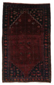 130X208 Alfombra Oriental Hamadan Negro (Lana, Persia/Irán) Carpetvista
