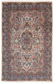 Orientalischer Kerman Teppich 195X299 Dunkelrot/Schwarz Wolle, Persien/Iran Carpetvista