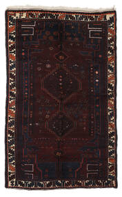 140X213 絨毯 オリエンタル ハマダン ブラック (ウール, ペルシャ/イラン) Carpetvista