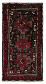 118X222 絨毯 オリエンタル ハマダン ブラック/茶色 (ウール, ペルシャ/イラン) Carpetvista