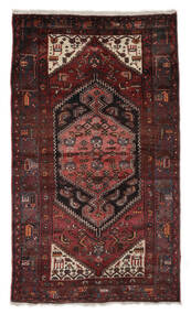 Zanjan Teppe 125X215 Svart/Mørk Rød Ull, Persia/Iran Carpetvista