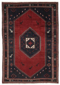 Alfombra Klardasht 208X300 Negro/Rojo Oscuro (Lana, Persia/Irán)