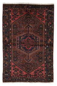 Tappeto Orientale Zanjan 136X211 Nero/Rosso Scuro (Lana, Persia/Iran)