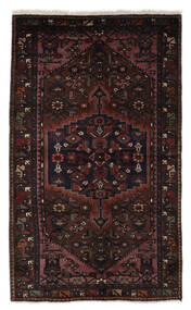 Tapete Persa Zanjan 129X219 Preto/Vermelho Escuro (Lã, Pérsia/Irão)