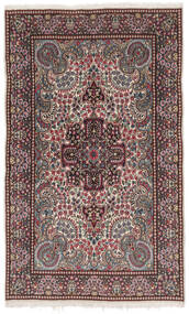 Kerman Rug Rug 147X240 Black/Dark Red Wool, Persia/Iran Carpetvista