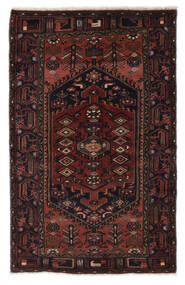 絨毯 オリエンタル ザンジャン 116X190 ブラック/ダークレッド (ウール, ペルシャ/イラン)