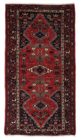  Zanjan Rug 106X195 Persian Wool Black/Dark Red Small Carpetvista