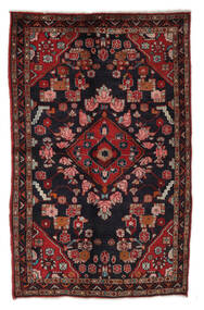 絨毯 ペルシャ アラク 132X213 ブラック/ダークレッド (ウール, ペルシャ/イラン)