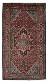  Persialainen Hamadan Matot Matto 123X216 Musta/Tummanpunainen (Villa, Persia/Iran)