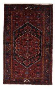 絨毯 オリエンタル ザンジャン 132X215 ブラック/ダークレッド (ウール, ペルシャ/イラン)