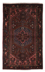  Zanjan Rug 132X214 Persian Wool Black/Dark Red Small Carpetvista