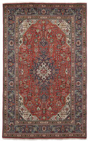 194X314 Täbriz Teppich Orientalischer Dunkelrot/Schwarz (Wolle, Persien/Iran) Carpetvista