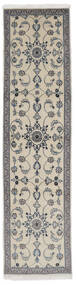  Nain Rug 78X313 Persian Wool Dark Grey/Beige Small Carpetvista