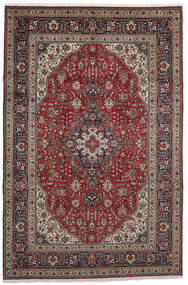  Persian Tabriz Rug 195X299 Black/Brown Carpetvista