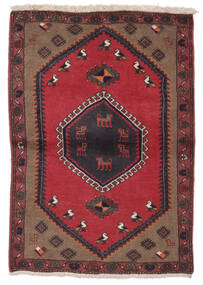 Klardasht Teppich 83X120 Dunkelrot/Schwarz Wolle, Persien/Iran Carpetvista
