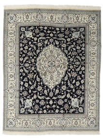  Persischer Nain Teppich 200X250 Schwarz/Dunkelgelb (Wolle, Persien/Iran)