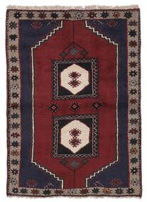 98X140 Klardasht Teppich Orientalischer Schwarz/Dunkelrot (Wolle, Persien/Iran) Carpetvista