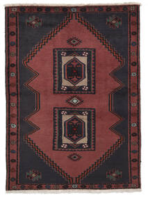 110X153 Klardasht Teppe Orientalsk Svart/Mørk Rød (Ull, Persia/Iran) Carpetvista