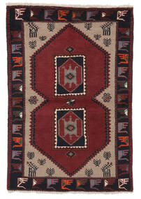 絨毯 オリエンタル クラルダシュト 100X151 ブラック/ダークレッド (ウール, ペルシャ/イラン)