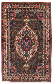  133X205 Bakhtiar Teppe Svart/Mørk Rød Persia/Iran 