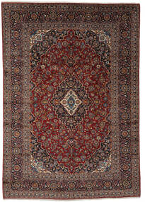  Oriental Keshan Rug 260X375 Black/Dark Red Large Wool, Persia/Iran Carpetvista