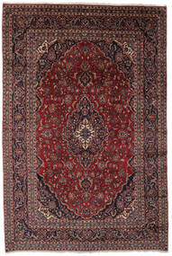 247X370 Tappeto Orientale Keshan Nero/Rosso Scuro (Lana, Persia/Iran) Carpetvista