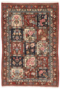  105X150 Bachtiar Collectible Teppich Schwarz/Dunkelrot Persien/Iran Carpetvista