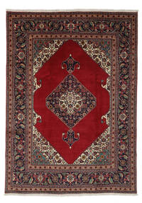 204X280 絨毯 タブリーズ オリエンタル ダークレッド/ブラック (ウール, ペルシャ/イラン) Carpetvista