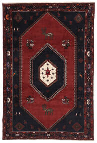 絨毯 ペルシャ クラルダシュト 200X295 ブラック/ダークレッド (ウール, ペルシャ/イラン)