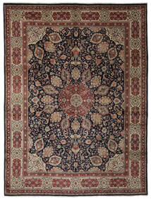 277X368 Sarouk Rug Oriental Black/Brown Large (Wool, Persia/Iran) Carpetvista